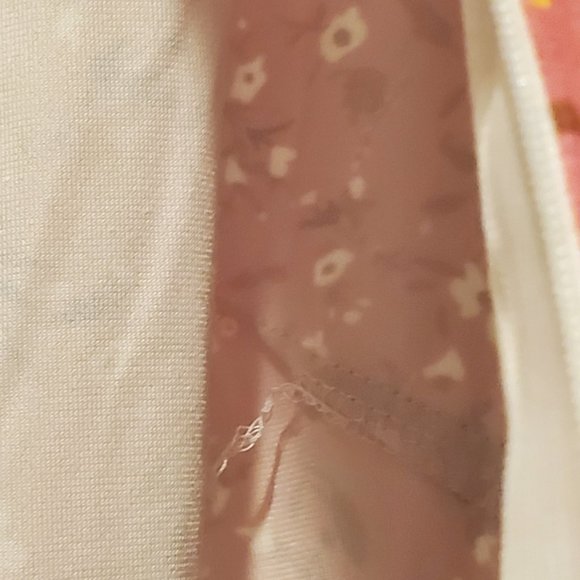 Pink And Purple Floral Long Sleeve, Round Neck Dress - Picture 4 of 6